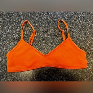 TNA bright orange sports top small